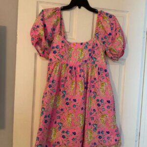 Lilly Pulitzer Kay Dress in Prosecco Pink Tiger